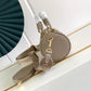 M45708 Papillon BB prefall Papillon trunk toile shoulder bag grey calfskin Monogram Empreinte