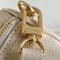 M45708 Papillon BB prefall Papillon trunk toile shoulder bag milk white calfskin Monogram Empreinte