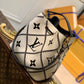 M46023 bucket bag NéoNoé Monogram Empreinte shoulder bag cross body bags milk white calfskin