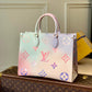 ONTHEGO GM BAG M46076 PINK ROSE RED BLUE MONOGRAM free shipping