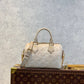 M46163 Handbag shoulder bag cross body bags calfskin dirty white Embossing