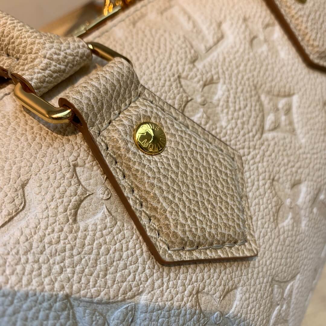 M46163 Handbag shoulder bag cross body bags calfskin dirty white Embossing