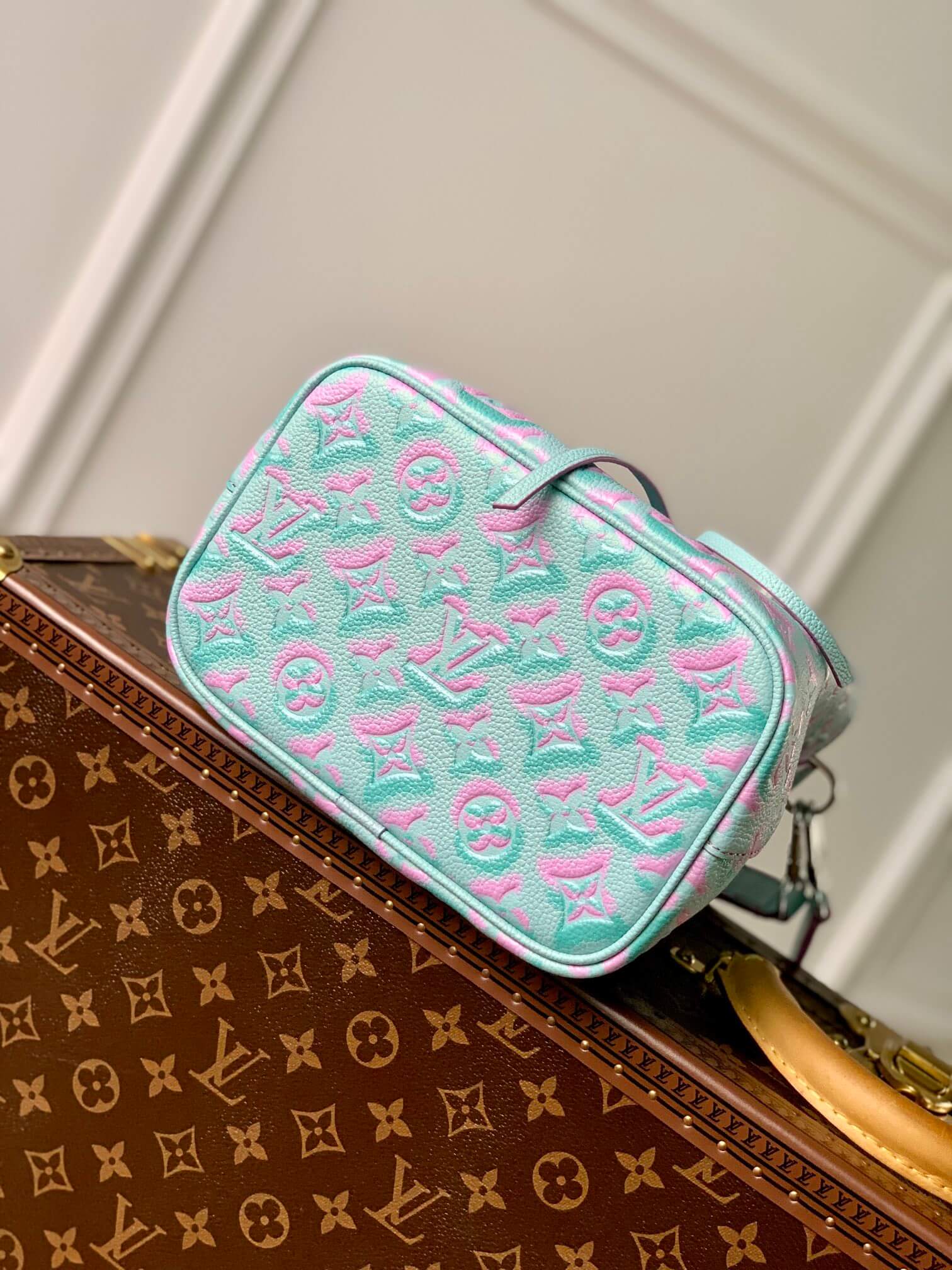M46173 Neonoe BB Handbag shoulder bag cross body bags blue Monogram Empreint