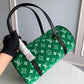 M46206 Nicolas Ghesquière Monogram Handbag subaxillary bag green cowhide-leather
