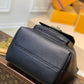 M57800 LOCKME BUCKET messenger bucket bag Handbag shoulder bag black Lambskin