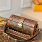 M57835 Papillon BB prefall Papillon trunk toile shoulder bag brown calfskin monogram