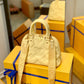 M59821 Alma BB Handbag shoulder bag cross body bags yellow calfskin Monogram