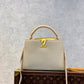 M59883 Capucines Taurillon Handbag shoulder bag cross body bags milk white calfskin Monogram