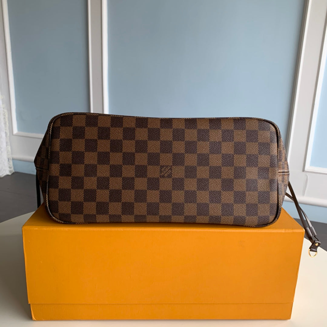 N41358 NEVERFULL MM Cherry Damier Ebene RED INSIDE