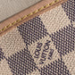 N41362 NEVERFULL PM Damier Azur apricot inside subaxillary bag Handbag damier