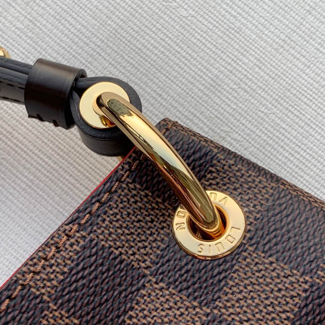 N44045 GRACEFUL MM big size DAMIER BROWN subaxillary bag