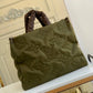 Onthego GM Green M59007 Nylon Monogram Pilow Giant