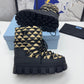 PRADA NYLON GABARDINE APRÈS SKI BOOTIES BLACK BEIGE
