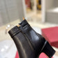 VALENTINO GARAVANI TAN GO ANKLE BOOT IN CALFSKIN LEATHER BLACK 3W2S0GZ2ATZ 0NO