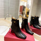 VALENTINO GARAVANI TAN GO ANKLE BOOT IN CALFSKIN LEATHER BLACK 3W2S0GZ2ATZ 0NO