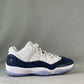 Designer Air Jordan 11 Low 'Navy Snakeskin' CD6847-102