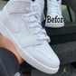 Designer RED Black White Jordan 1 CHICAGO High Q