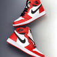 Designer RED Black White Jordan 1 CHICAGO High Q