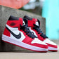 Designer RED Black White Jordan 1 CHICAGO High Q