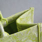 DO1286 Book Tote grass green big size 36.5CM 41.5CM Embroidery LOGO