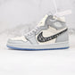 Designer Dior x Air Jordan 1 High OG "Grey"AJ1 High Q