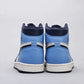 Designer Blue Black White Jordan 1 High Q AJ1 Obsidian UNISEX ( Customs And Box ), Jordan 1 Sneakers FREE SHIPPING WITH FEDEX