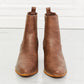 MMShoes Love the Journey Stacked Heel Chelsea Boot in Chestnut