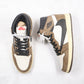 Designer Brown T-Scott x Fragment x Air Jordan 1 High Q ( Customs And Box ), Jordan 1 Sneakers Active CACTUS JACK