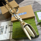 GC 724645 subaxillary bag 21cm white Leather
