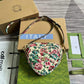 GC 740355 Mini Heart Shoulder Bag 20cm white Rose Pink