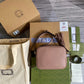 GG 308364 cross body bags 22CM Nude Pink Free shipping