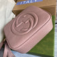 GG 308364 cross body bags 22CM Nude Pink Free shipping