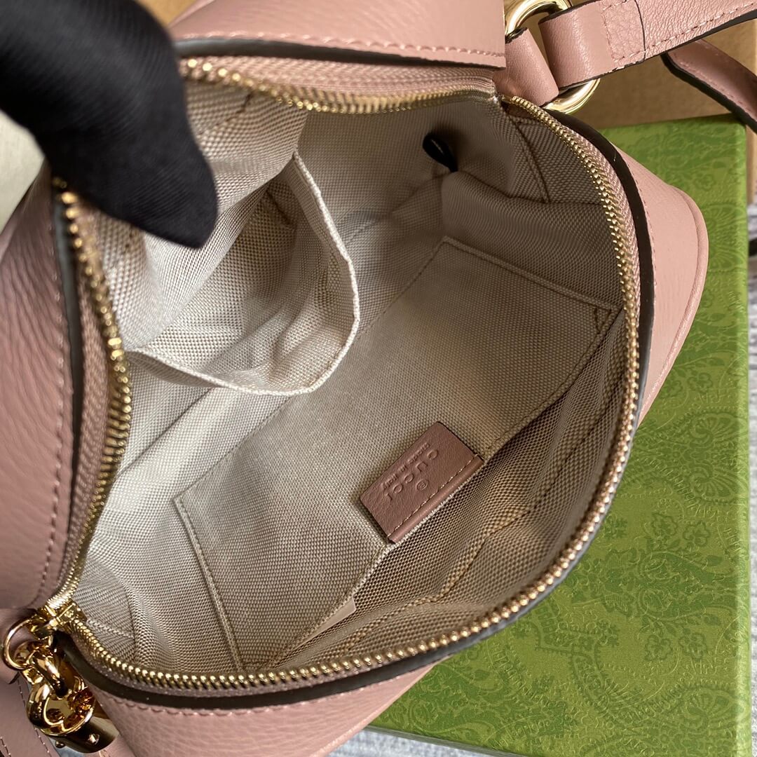 GG 308364 cross body bags 22CM Nude Pink Free shipping