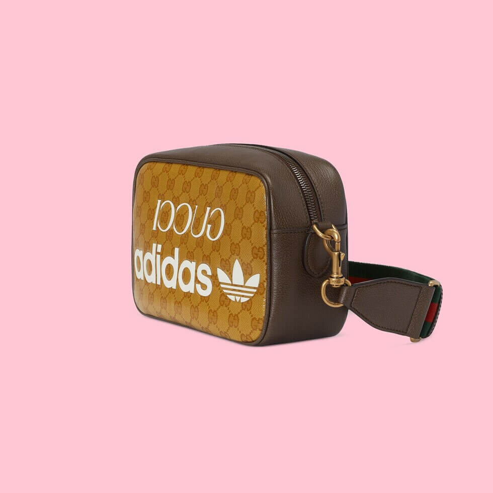 GG 702427 adidas x cross body bags shoulder bag Leather brown 25CM