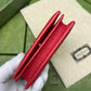 GG Pure cowhide wallet red short design