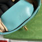 GG637091 Handbag subaxillary bag 19cm blue cowhide