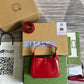 GG637091 Handbag subaxillary bag 19cm red cowhide