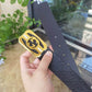 GC BELT Cowhide leather black gold buckle wide 3.8cm Popular belt