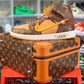 Designer Air Jordan 1 x LV x OFF WHITE Virgil Abloh