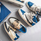 Designer Blue T-Scott x Fragment x Air Jordan 1 High Q ( Customs And Box ), Jordan 1 Sneakers Active
