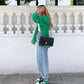 Designer GREEN Jordan 1 High Q ( Customs And Box ), Jordan 1 Sneakers Active