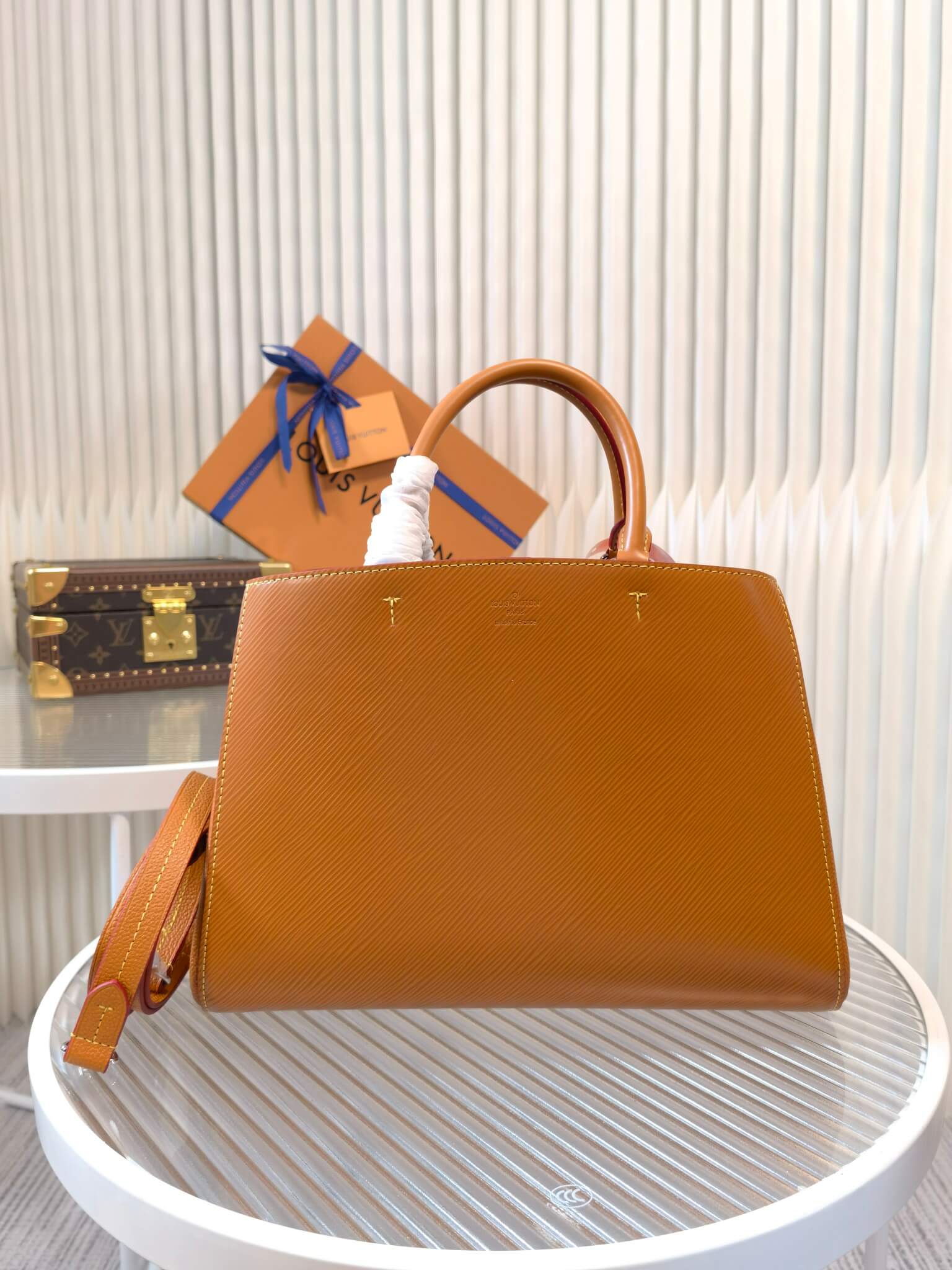 M59953 Marelle Tote MM Brown handbag free shipping