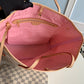 Neverfull N41605 MM Damier Azur Bag N41361 white Pink inside