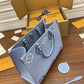 M45717 ONTHEGO MM BAG TOTE M45717 M45718 Cream/Saffron/blue