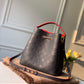 M45306 NéoNoé MM bucket bag Monogram Empreinte dark navy blue