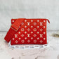 M20761 Coussin PM Monogram 26cm red cowhide-leathe
