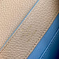 M21689 Capucines MINI Handbag 21cm blue Silk texture cowhide