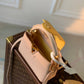 M22375 Capucines MINI Taurillon 21cm apricot COWHIDE/ REAL LEATHER