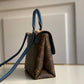 M44321 Locky BB Handbag shoulder bag cross body bags blue calfskin Monogram
