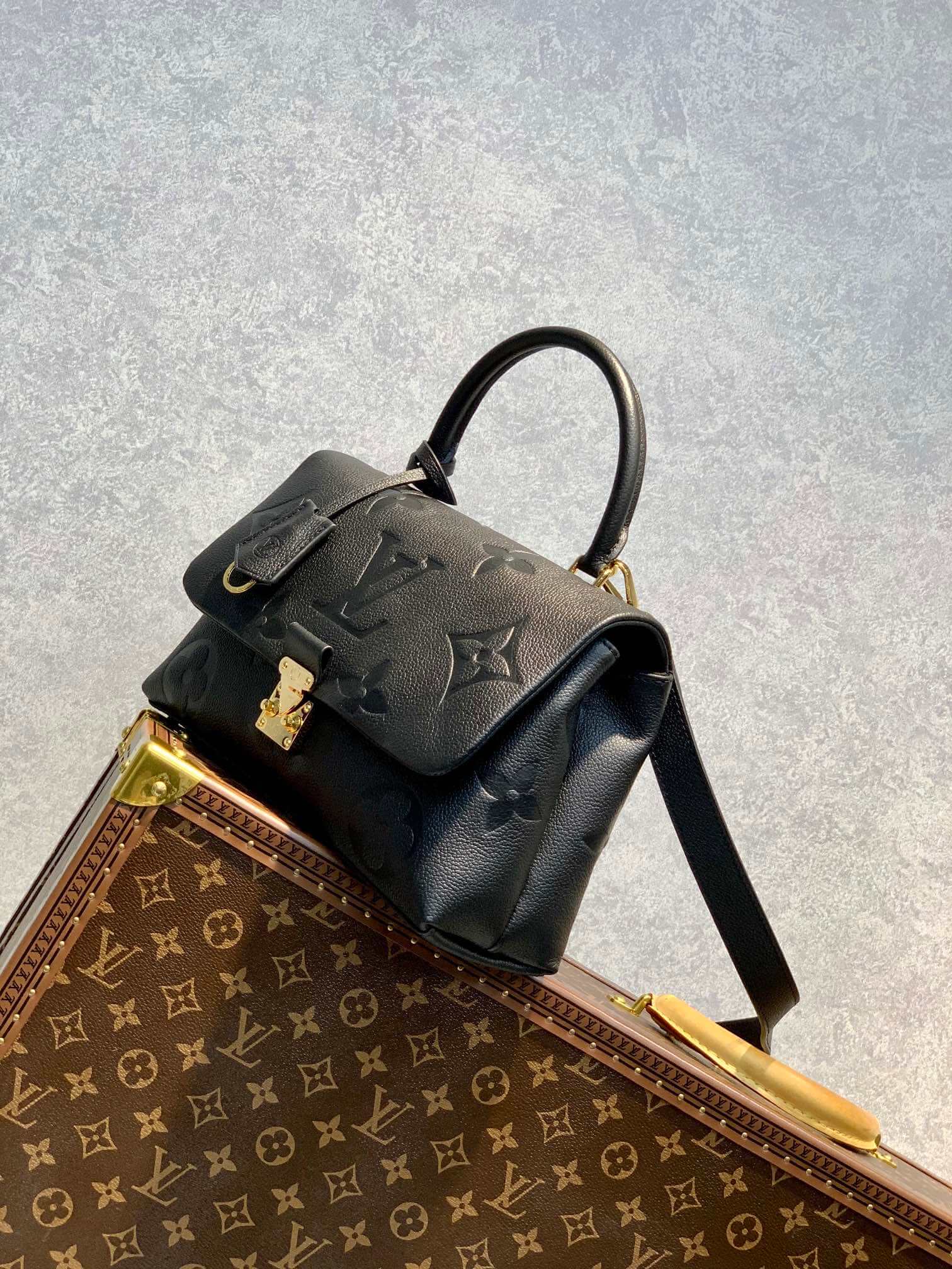 M45976 Madeleine 24cm/BB 30cm/MM Monogram Empreinte black Handbag